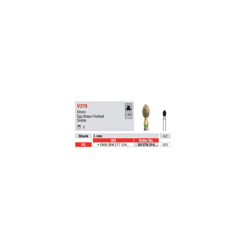 Diamant FG Diacut MLT GV379.023  (5ks/bal)