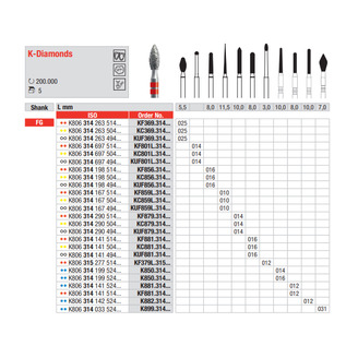 K - Diamant FG K850.016 (5ks/bal)