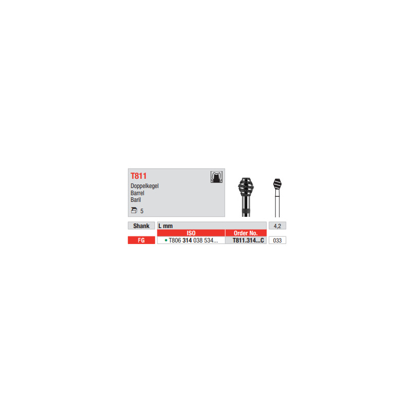 Diamant turbo FG T811.033C (5ks/bal)