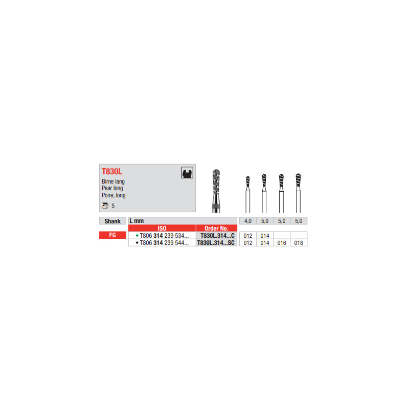 Diamant turbo FG T830L.012C (5ks/bal)