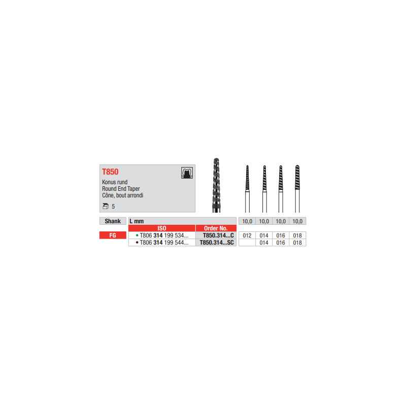 Diamant turbo FG T850.014C (5ks/bal)