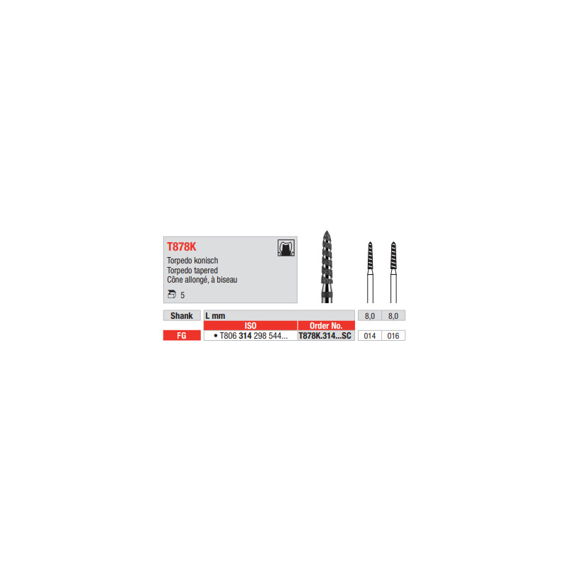 Diamant turbo FG T878K.014C (5ks/bal)