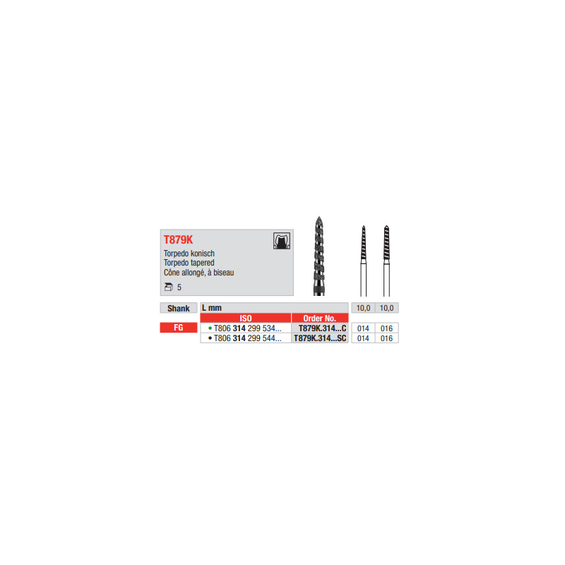 Diamant turbo FG T879K.014C (5ks/bal)