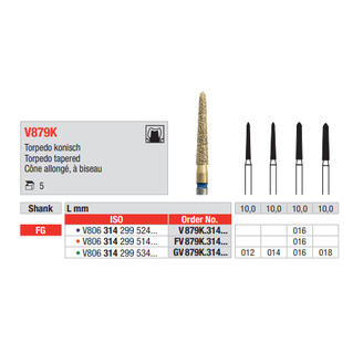 Diamant FG Diacut MLT V879K.012  (5ks/bal)