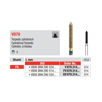 Diamant FG Diacut MLT V879.014  (5ks/bal)
