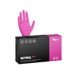 Nitrilové rukavice NITRIL IDEAL vel.XS 100 ks, nepudrované, magenta, 3.5 g