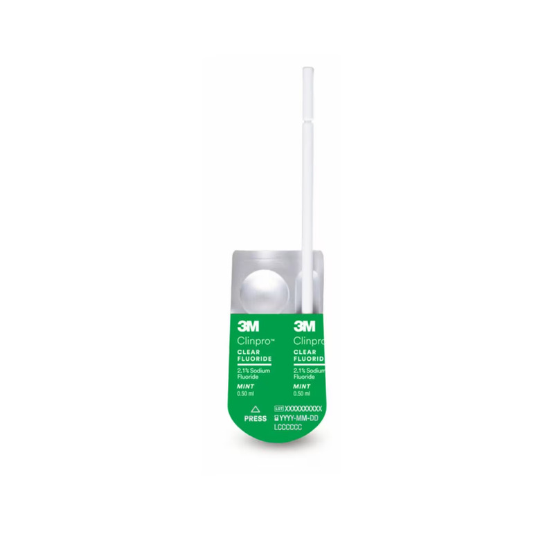 Clinpro Clear Fluoride lízátka L-Pop máta 50 ks