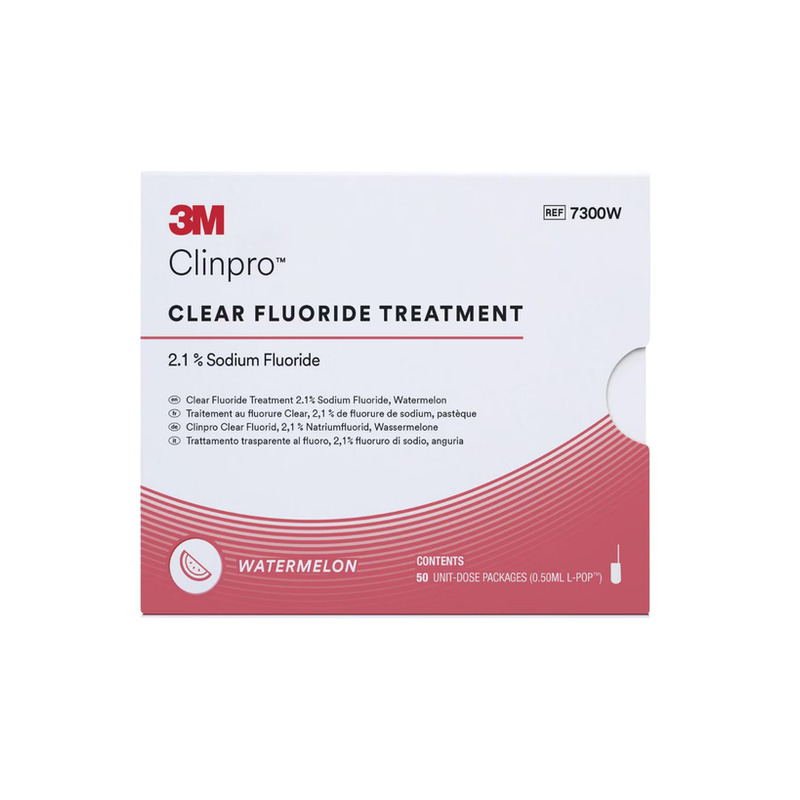 Clinpro Clear Fluoride lízátka L-Pop meloun 50 ks