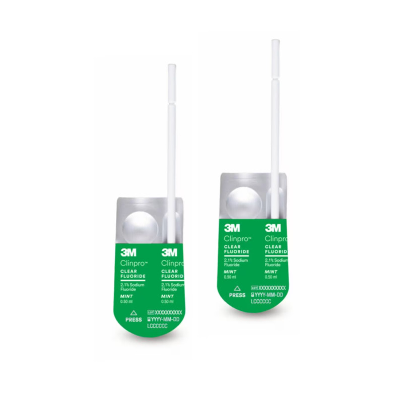 Clinpro Clear Fluoride lízátka L-Pop máta 100 ks