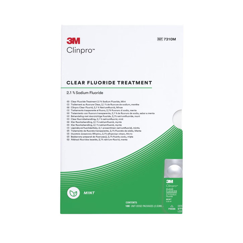 Clinpro Clear Fluoride lízátka L-Pop máta 100 ks