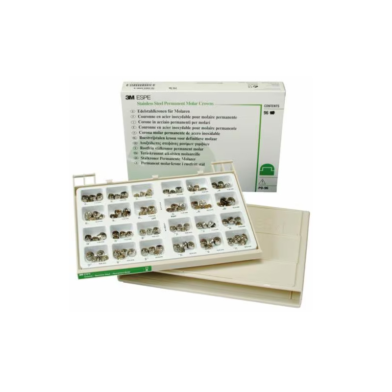 Kovové molar crowns kit 48ks 