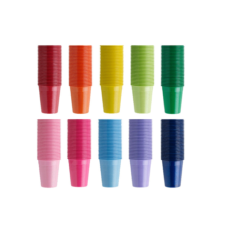 Pohárky Monoart žlutý 200ml, 100 ks