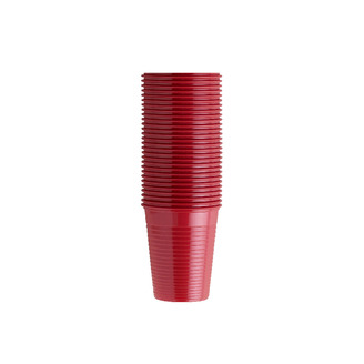 Pohárky Monoart červený 200ml, 100 ks
