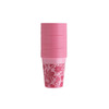 Pohárky Monoart Floral růžový 200ml, 100 ks