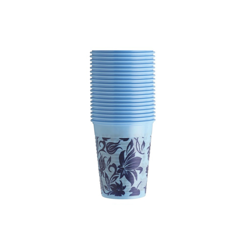 Pohárky Monoart Floral modrý 3000 ks