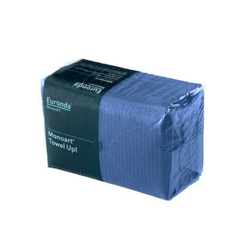 Roušky skládané Towel-Up modrá tm. 33x45cm 500ks Monoart