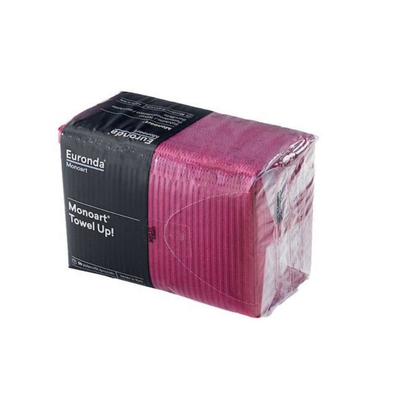 Roušky skládané Towel-Up bordó 33x45cm 500ks Monoart