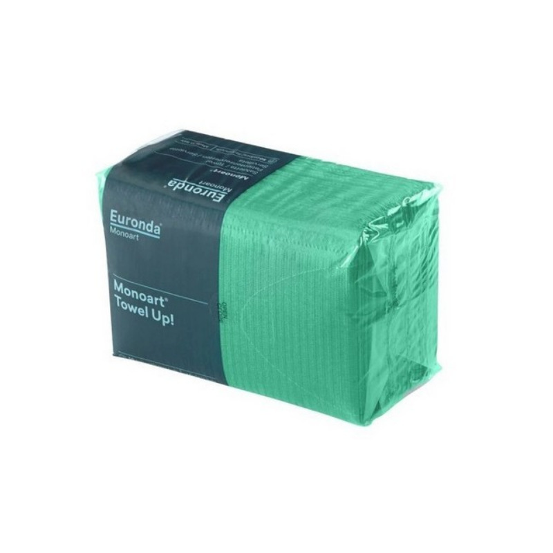 Roušky skládané Towel-Up zelená 33x45cm 500ks Monoart