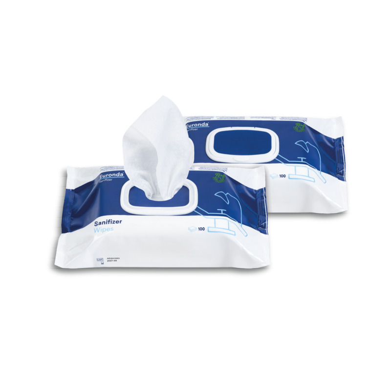 Sanifizer Wipes dezinfekční ubrousky flowpack 100 ks