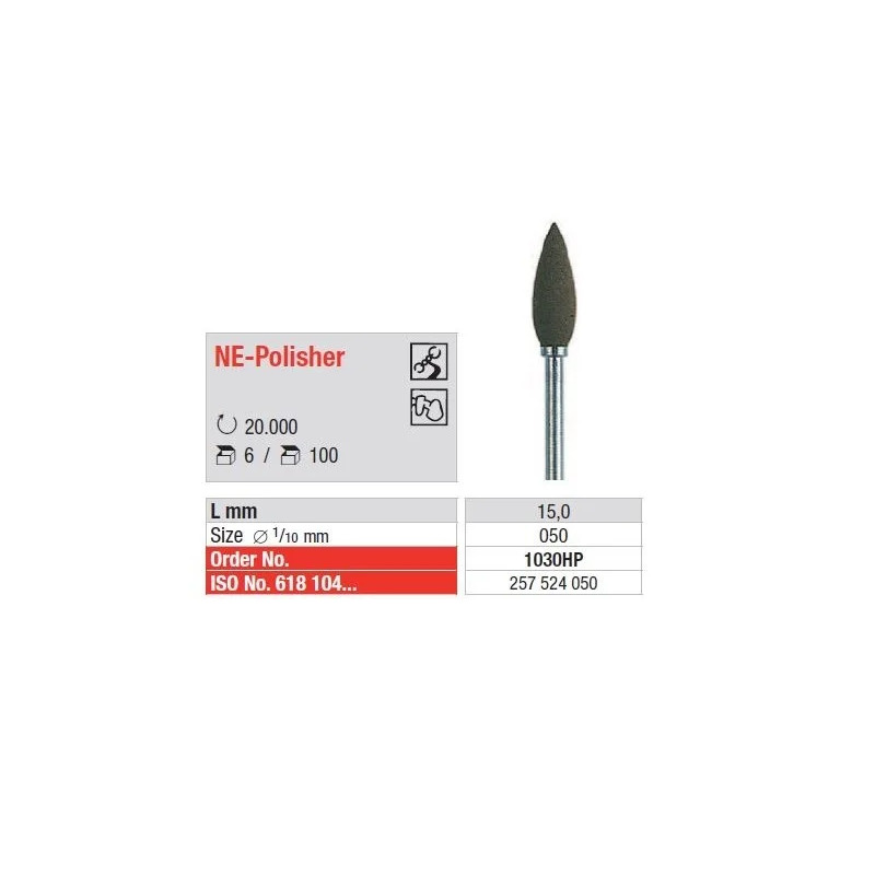 Leštící guma NE-Polierer HP 1030 6 ks