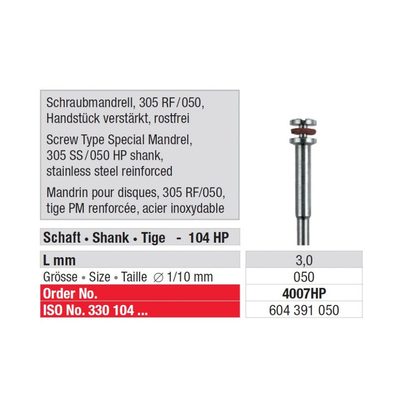 Mandrel 4007 6 ks