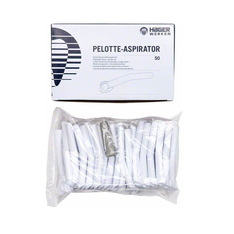 Savky Pelotte Aspirator bílé s adaptérem,50ks