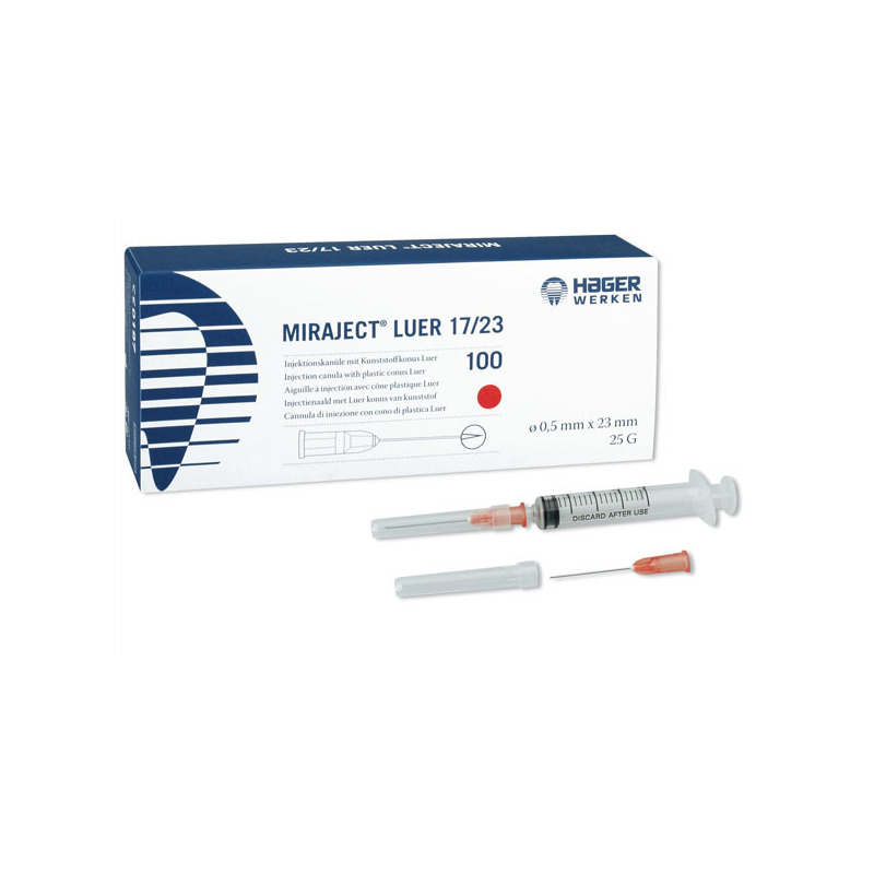 Miraject LUER 17/23 0,5mm 23mm 100ks