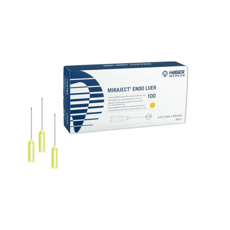 Miraject Endo Luer žluté 30G, průměr 0,3x40mm