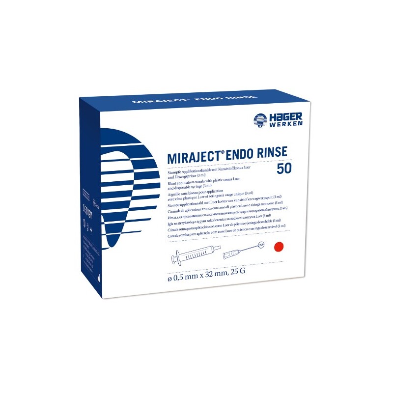 Miraject Endotec Duo, 25G průměr 0,50mm, červená