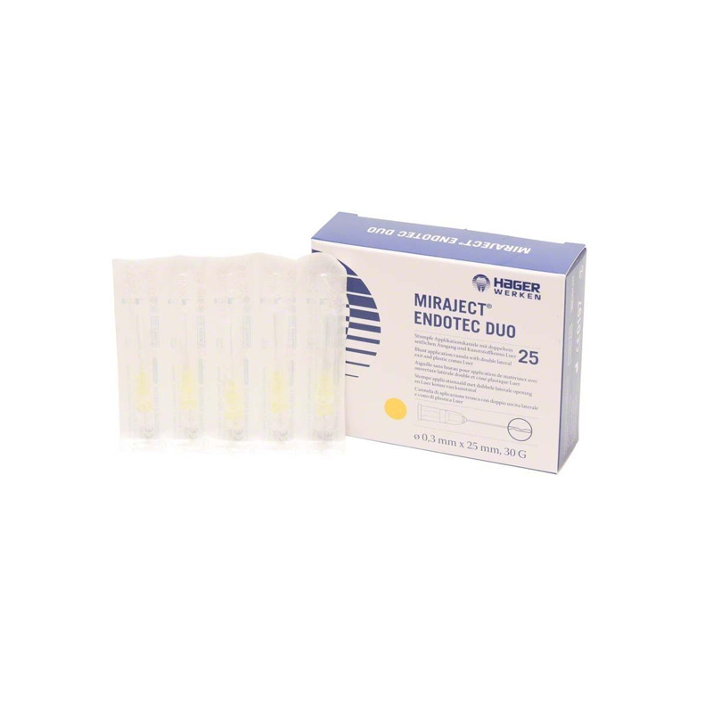 Miraject Endotec Duo, 30G průměr 0,30mm, žlutá