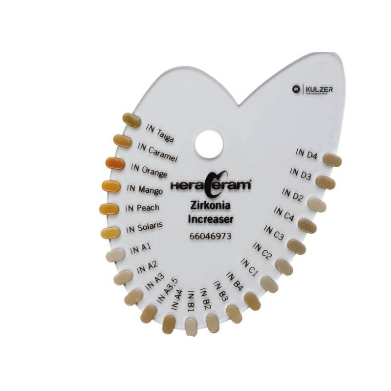 HeraCeram Zirconia 750 vzorník Increaser