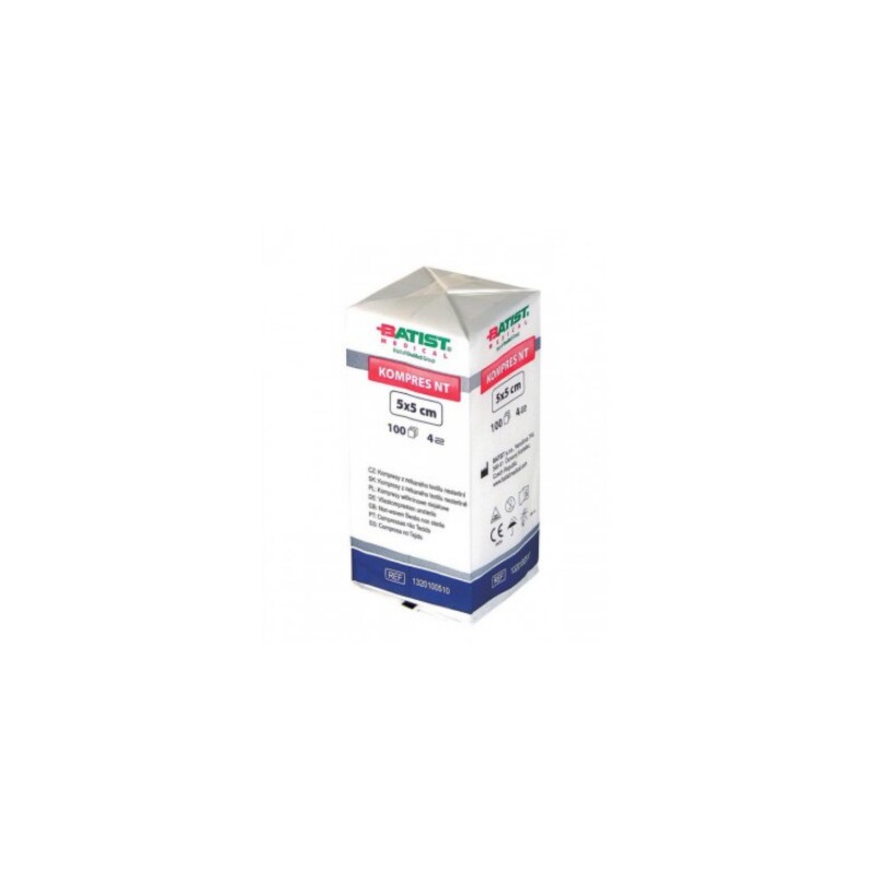 Sterilux Batist nesterilní 5x5cm 100ks
