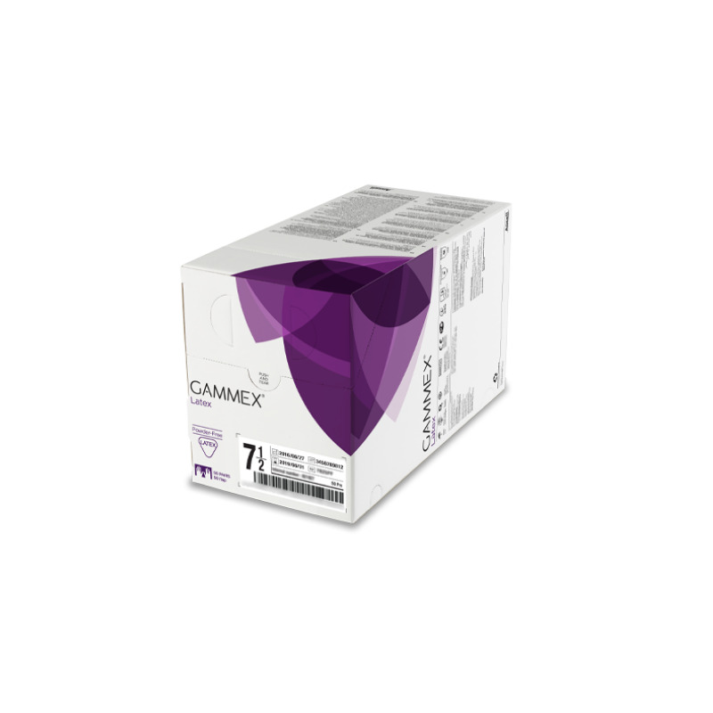 Rukavice sterilní ANSEL GAMMEX Latex č. 7,5  bez pudru
