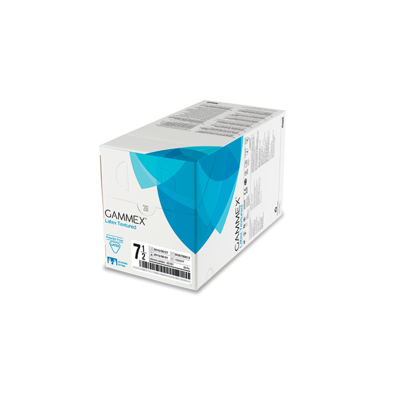 Rukavice sterilní GAMMEX Latex Textured č. 7,5  bez pudru