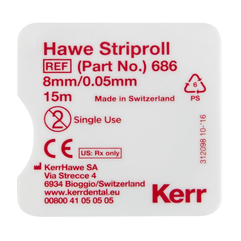 Striproll šířka 8mm transparentní v kotouči 15m