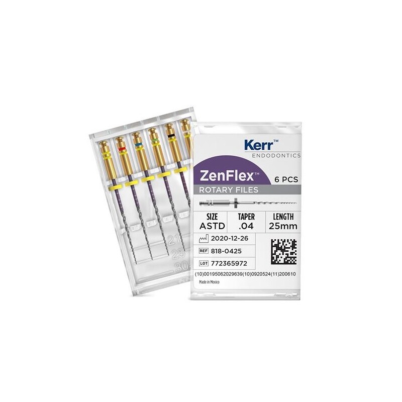 ZenFlex NiTi 25mm kónicita:.04 hrot:.20 6ks