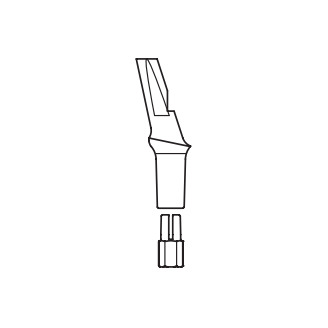 Abutment 360° - 15°, 3,3/1 mm 1 ks, anat., GHO