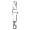Abutment 360° - rovný, zelená 3,3/1 mm 1 ks