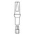 Abutment 360° - rovný, zelená 3,3/1 mm 1 ks