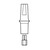Abutment 360° - rovný, žlutý, 4,1, 1ks