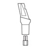 Abutment 360° - lomený 15°, zelená 4,1/2 mm 1 ks