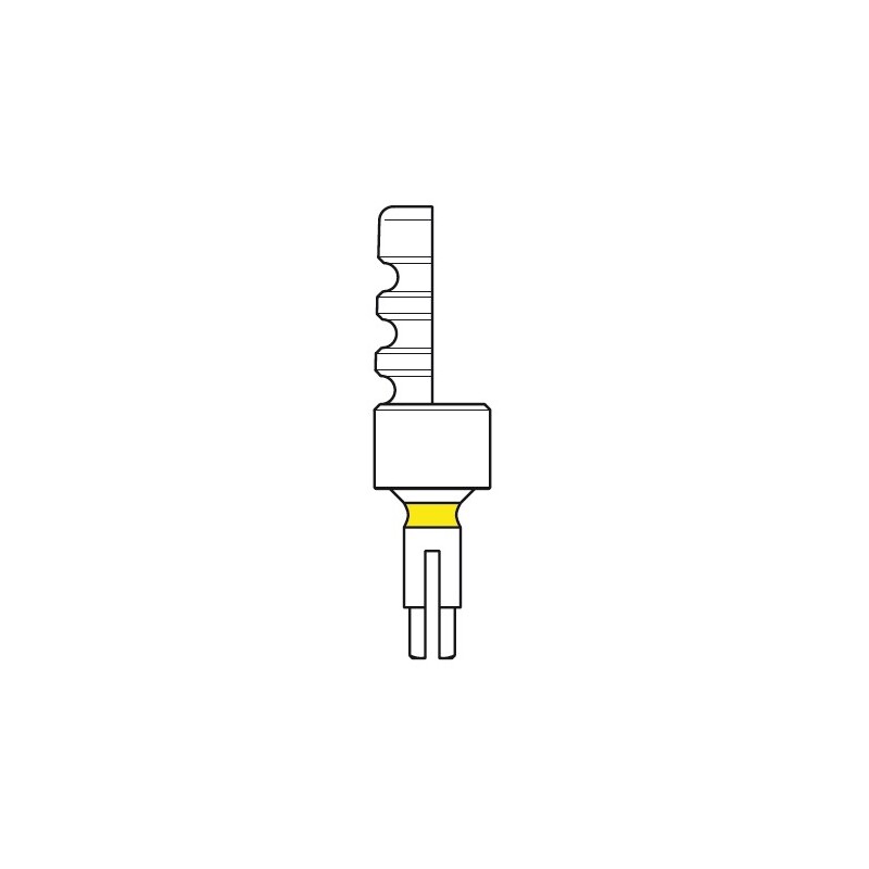 Váleček otiskovací úzký žlutý 4,1/gingiva 3 mm 1 ks