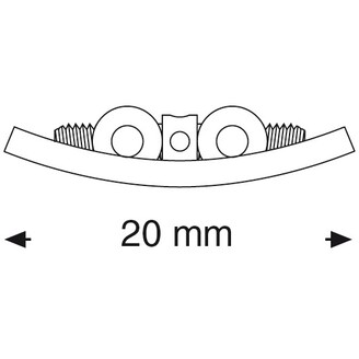 Šroub vějířový symetrický do dolní čelisti 20 mm 1 ks