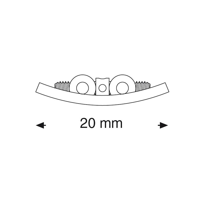 Šroub vějířový symetrický do dolní čelisti 20 mm 1 ks
