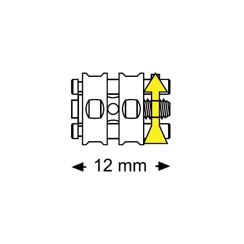 Šroub mikro sektorový 12 mm 10 ks