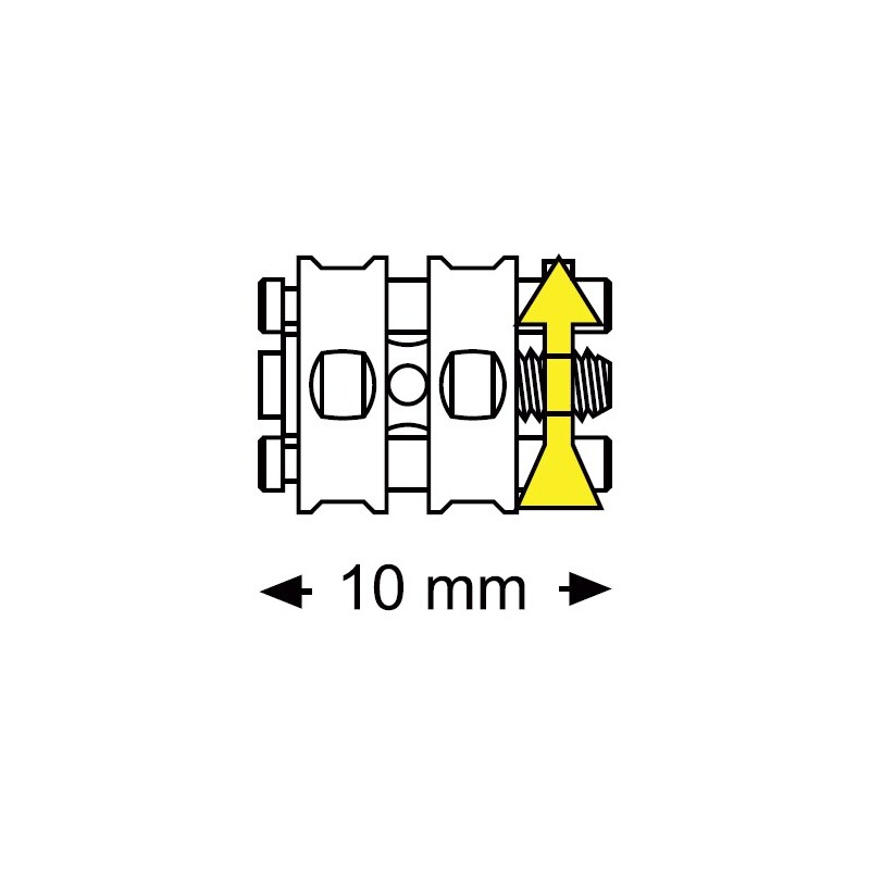Šroub mikro sektorový 10 mm 10 ks