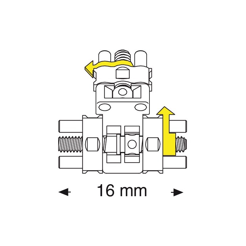 Šroub vícesekt. Bertoni 16 mm 1 ks, 2 aktiv. body