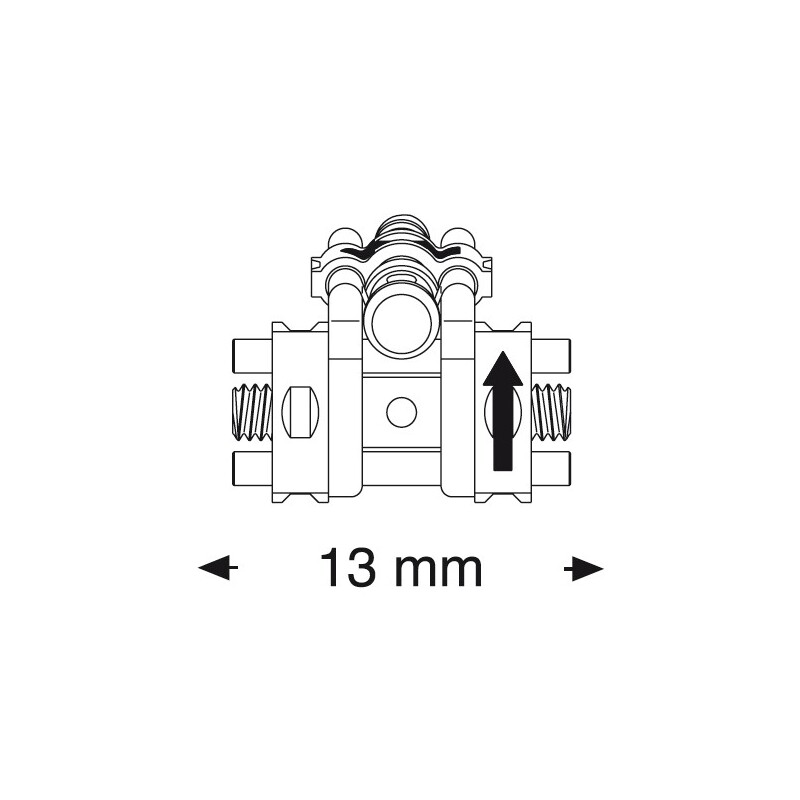 Šroub vícesekt. Bertoni do dolní čelisti 13 mm 1 ks, 2 aktiv. body