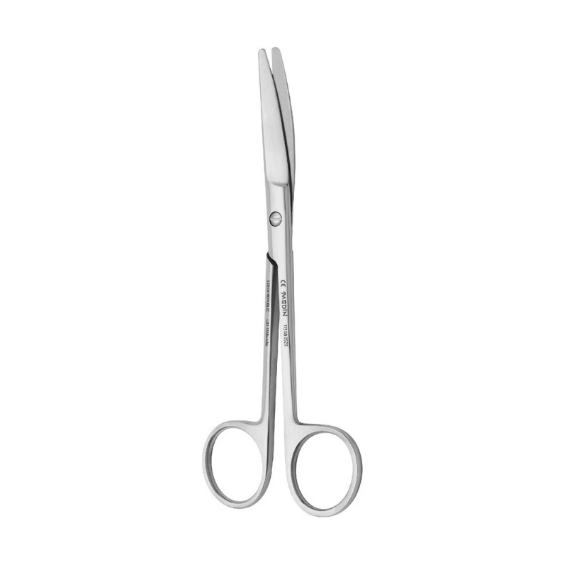 Nůžky chirurgické zahnuté tupé; 150 mm