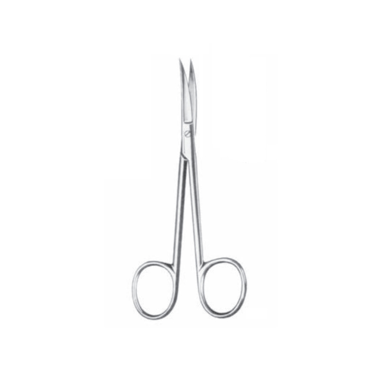 Nůžky chirurgické jemné, zahnuté 12 cm Wagner